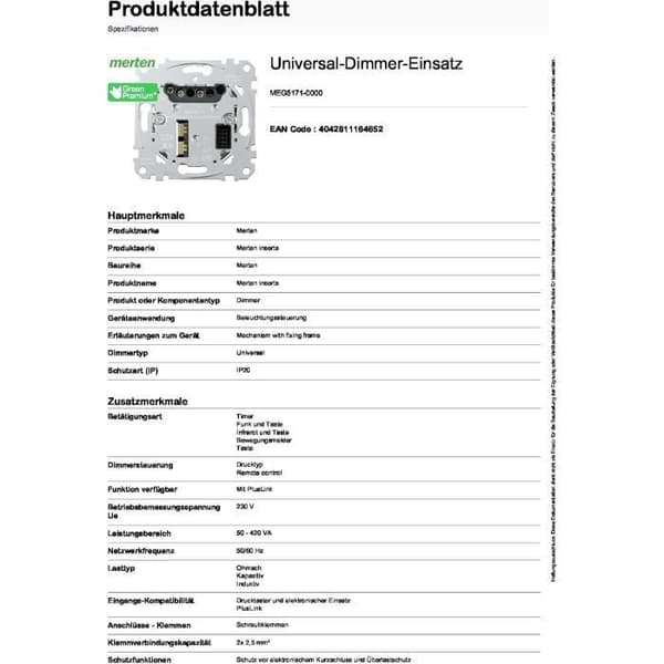 Merten Universell varienter, meg51710000