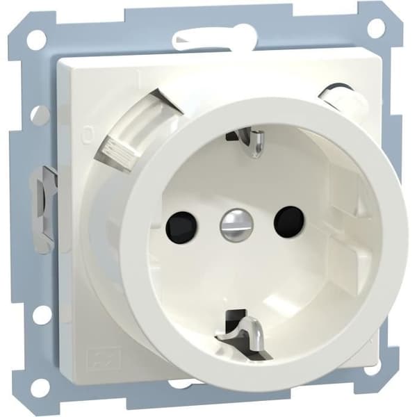 Prise FI-SCHUKO med BRS System M Blanka polär glänsande - Merten 233819