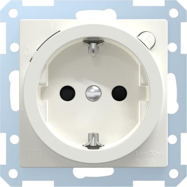 Prise FI-SCHUKO med BRS System M Blanka polär glänsande - Merten 233819