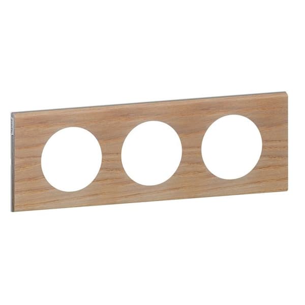 Avslutningsplatta - LEGRAND - Céliane - 3 platser - Trä - Vit ek