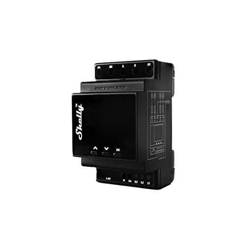 Shelly Pro 4Pm Professional Relay Switch - SHELLY - 4 kanaler - 40 A - Färgskärm