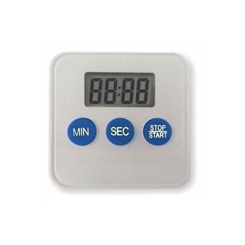 Litgas Digital köksminuterare, Plast, Vit, 6 x 6 x 1.7 cm - 8016572000999