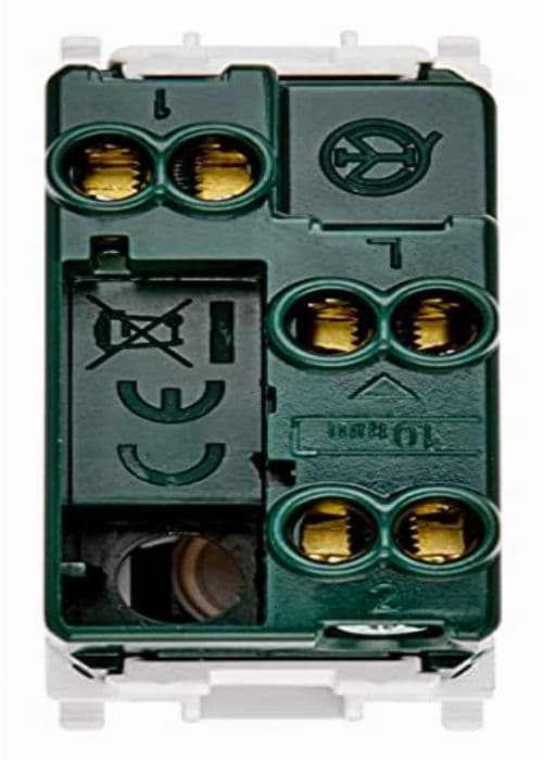 Vimar - 0R14004 - Belyst elektrisk avledare 1P 10AX Vit