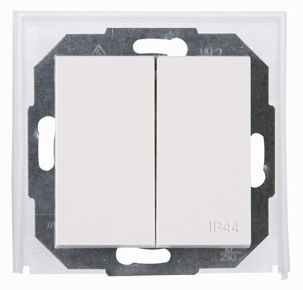 Kopp-brytare - 699529084 - Athenis Infälld strömbrytare för våtrum Pure White