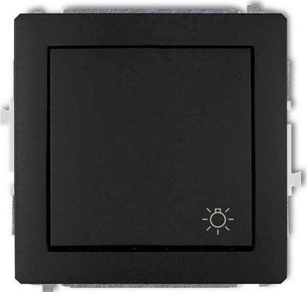 Karlik - 12DWP-5 - Dekorationsknapp / klar / svart matt ()