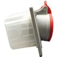 Miniatyrbild 3 av 4: Elektromet - 921850 - Vinklad infälld kontaktuttag med ram 5P 16A 400V röd IP GSP 16/5 IP-44 ()