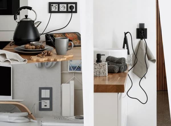 Variator Kontakt-simon - TESW1W.01/111 - Dimmer 55 DIMMER W för LED-remsor, modul som styrs av smartphone, matt vit