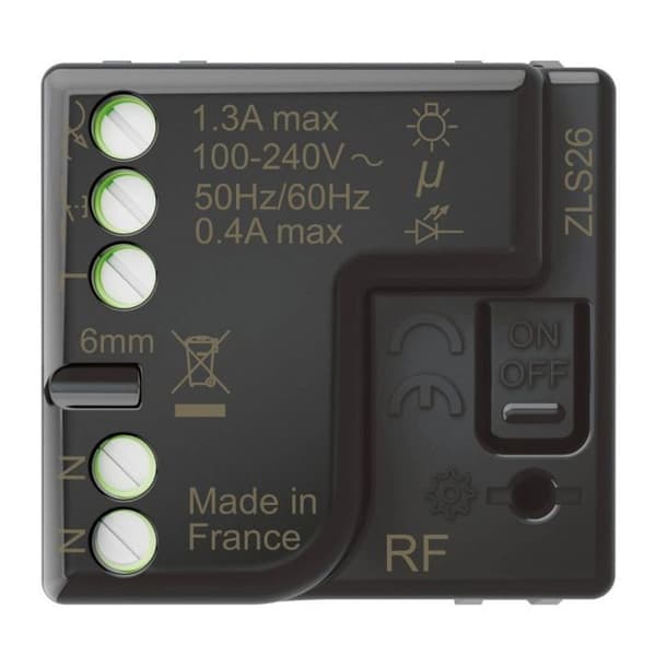Interrupter Legrand - 64888 - 0 mekanism, Svart, Flat