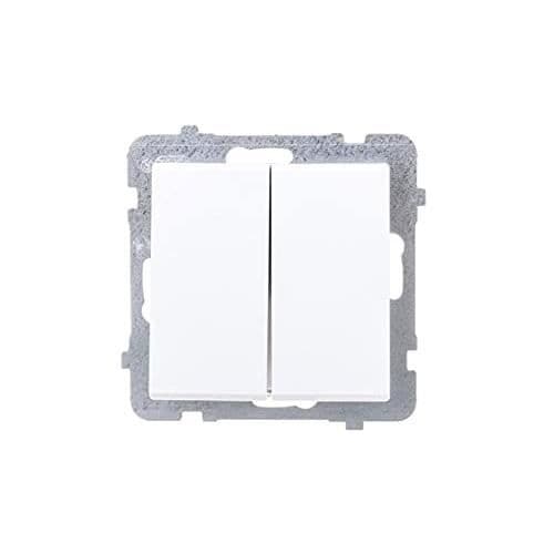 Elströmbrytare - OSPEL - ÅP-2R-M-00 - Vit - 16 A - 250 V - Infälld - Automatisk - Plast