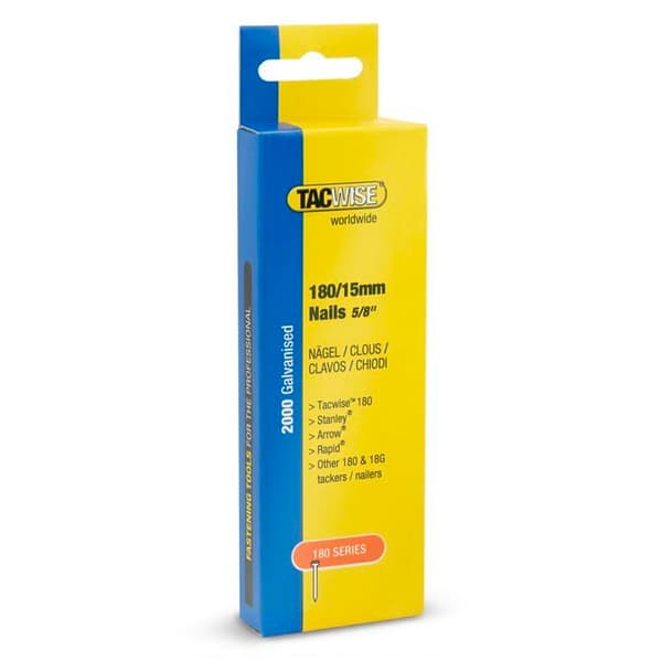 Tacwise - 1767 - Galvaniserade 18G Brads av Typ 15 mm, 2000-pack