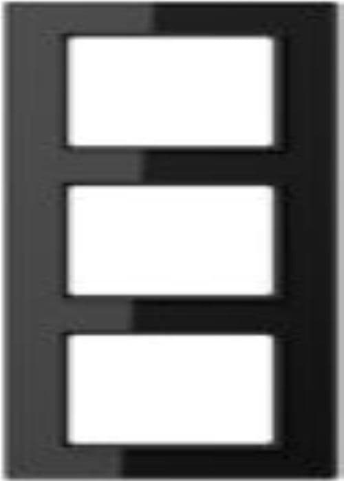 Jung Switch - AC 583 GL SW - Serie A Creation Triple Black Glass Ram