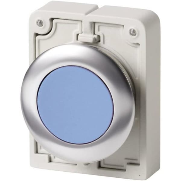 Eaton M30C-FDR-B krom tryckknapp - Blå - Klar att installera - 2A