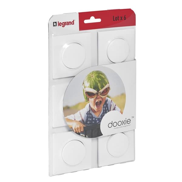 Tvåvägsomkopplare - Legrand - Dooxie X6 - Vit - Plast - Paket om 6