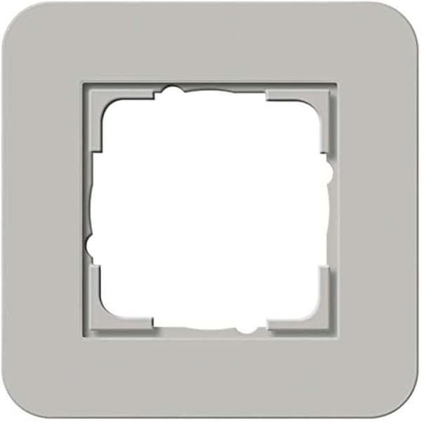 Avslutningsram - GIRA - E3 - Bräcklig - Yta Soft-touch - Grå/Vit Blank