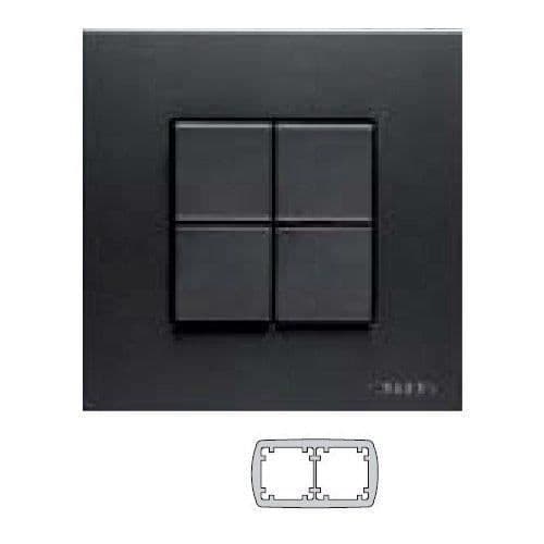 NIESSEN Zenit Ram dubbel-Antracit - N2272AN