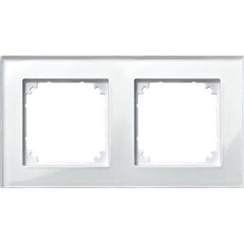 Merten 489219 M-PLAN Dubbel finishplatta Blankt vit - 4853806