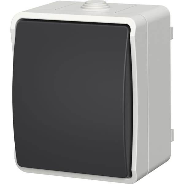 Kytkin - Aquatop - Kaksisuuntainen - IP54 - Harmaa - Sisäkäyttöön
