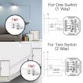 Miniatyrbild 4 av 6: Modul Smart Zigbee-omkopplare - Moes - 3 Kanaler - Röststyrning - 2 Stycken
