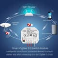 Miniatyrbild 5 av 6: Modul Smart Zigbee-omkopplare - Moes - 3 Kanaler - Röststyrning - 2 Stycken