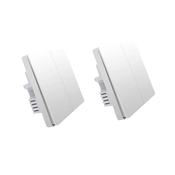 Aqara Smart Väggbrytare, ZigBee Kommunikation, 1Knapp/2Knapp/3Knapp Alternativ,C1 Nej Neutral 2X2
