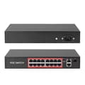 Miniatyrbillede 1 af 2: POE-switch, 10/100Mbps transmissionshastighed, 2.0G switchkapacitet,16CH POE Switch