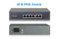 Pikkukuva 2 / 2: POE-kytkin, Power Over Ethernet, 10/100Mbps tiedonsiirtonopeus, 4CH POE-kytkin