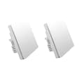 Miniatyrbillede 1 af 2: Smart Home Switch, ZigBee Trådløs Kontrol, Fjernbetjening via Mijia Homekit, 2X med neutral-2Key