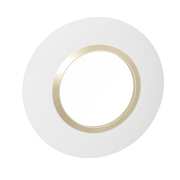 Dooxie 1-gängs rund täckplåt - Dune finish - 600970 - Legrand
