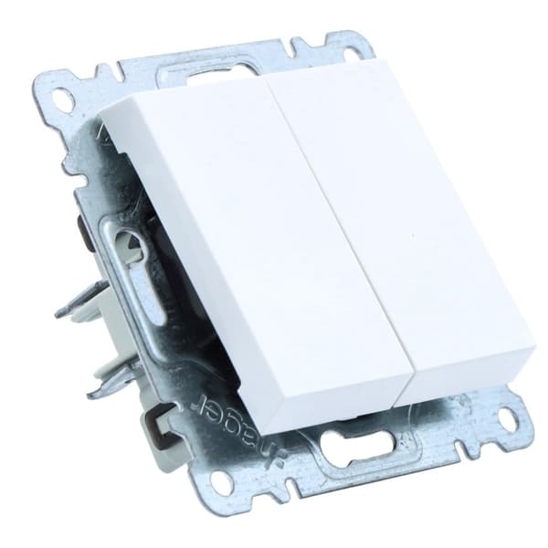 Dobbelt trappeafbryder, hvid LUMINA