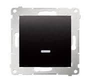 Enpolet afbryder med LED-baggrundsbelysning (modul) 10AX, antracit Simon54