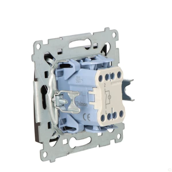 Enpolet afbryder med LED-baggrundsbelysning (modul) 10AX, antracit Simon54