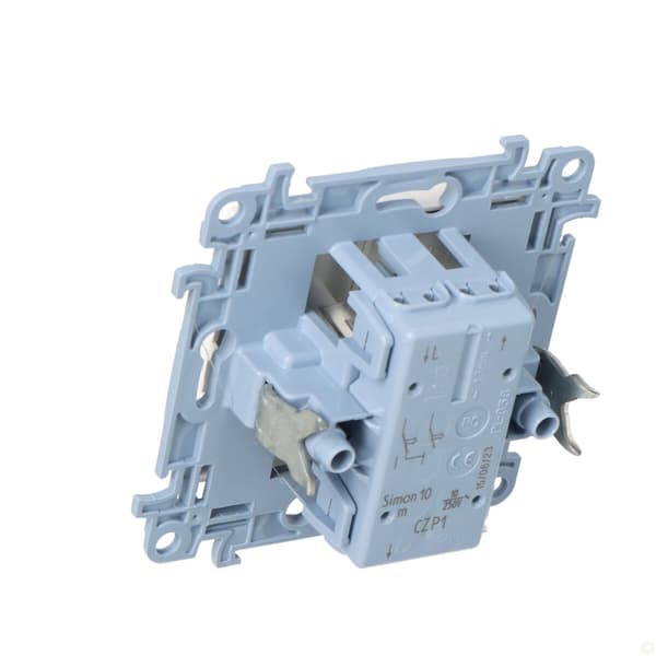 Udløserknap (modul) 10 A, 250 V~, skrueterminaler, hvid Simon10