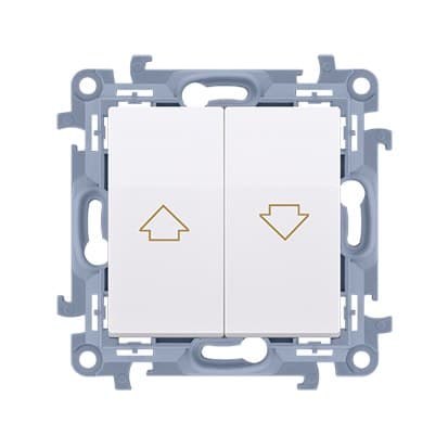 Udløserknap (modul) 10 A, 250 V~, skrueterminaler, hvid Simon10