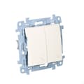 Miniatyrbillede 2 af 4: Dobbelt LED trappeafbryder (modul) 10 AX, 250 V~, skrueterminaler, hvid Simon10