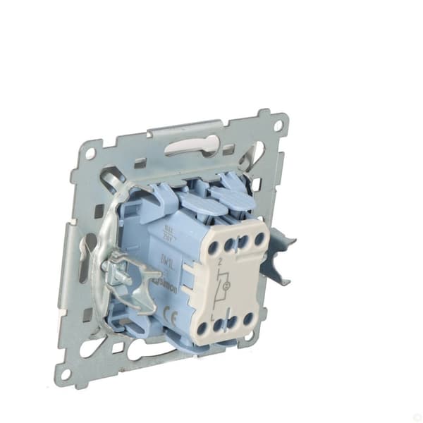 Enpolet afbryder med LED-baggrundsbelysning (modul) 10AX, hvid Simon54