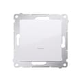 Miniatyrbillede 1 af 4: Enpolet afbryder med LED-baggrundsbelysning (modul) 10AX, hvid Simon54