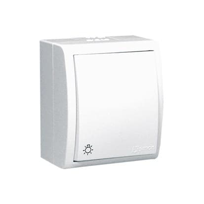 "Lys"-knap n/t IP54 AQS1/11 Aquarius hvid