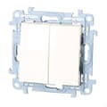 Miniatyrbild 3 av 4: Ljusströmbrytare med LED-bakgrundsbelysning och IP44-version (modul) 10 AX, 250 V~, skruvplintar