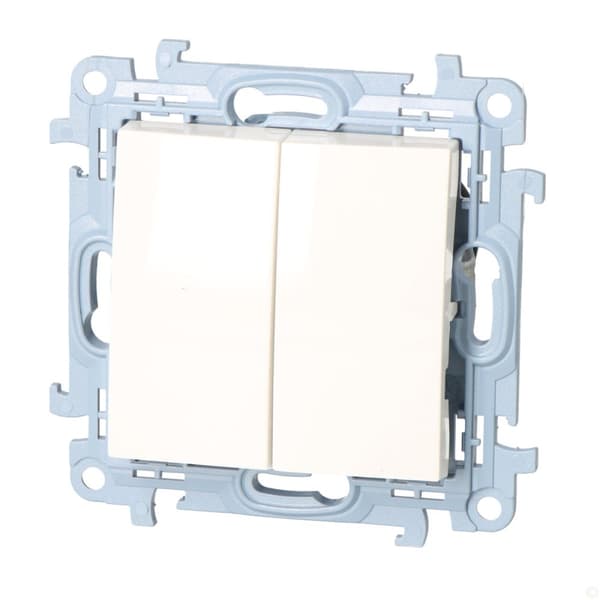 Ljusströmbrytare med LED-bakgrundsbelysning och IP44-version (modul) 10 AX, 250 V~, skruvplintar