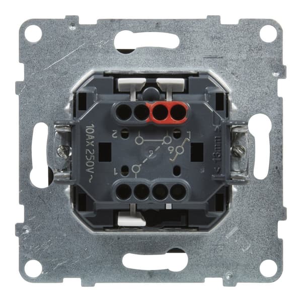 Trappekontakt - 10 AX - 250 V~ - automatiske terminaler, BLACK SUNO