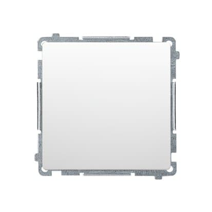 Enkelt stopknap uden piktogram (modul) 10AX, 250V~, skrueterminaler, hvid Basismodul