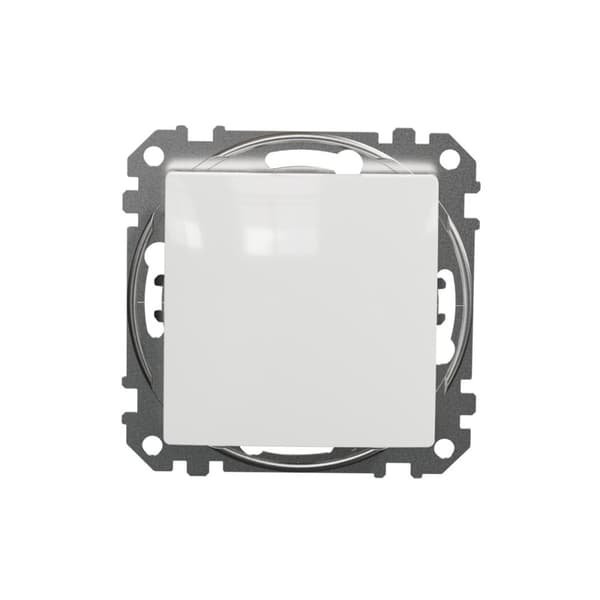 Enkeltpolet afbryder, hvidt Sedna-design