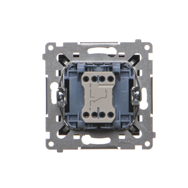 Trappekontakt (modul) 10AX, 250V~, hurtigstik, matsort Simon54