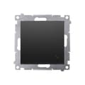 Miniatyrbillede 1 af 8: Trappeafbryder (modul) 16AX, 250V~, skrueterminaler, matsort Simon54