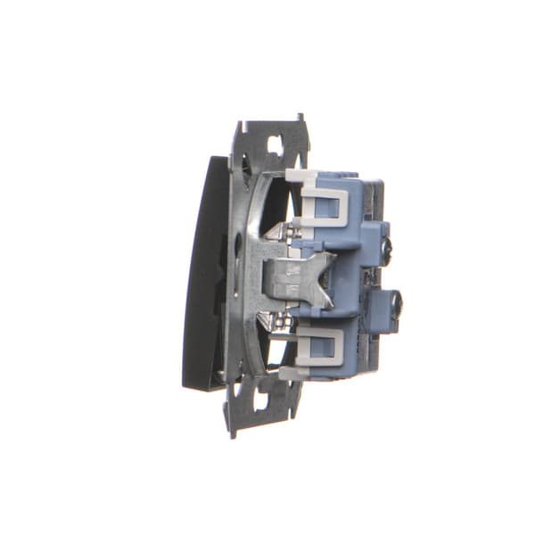 Dubbel trappbrytare (modul) 10AX, 250V~, skruvplintar, mattsvart Simon54