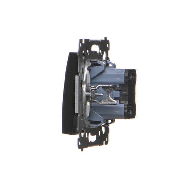 Enpolet afbryder (modul) 16AX, 250V~, skrueterminaler, matsort Simon54