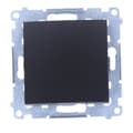 Miniatyrbillede 7 af 8: Enpolet afbryder (modul) 16AX, 250V~, skrueterminaler, matsort Simon54