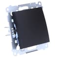 Miniatyrbillede 2 af 8: Enpolet afbryder (modul) 16AX, 250V~, skrueterminaler, matsort Simon54