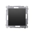 Miniatyrbillede 1 af 8: Enpolet afbryder (modul) 16AX, 250V~, skrueterminaler, matsort Simon54