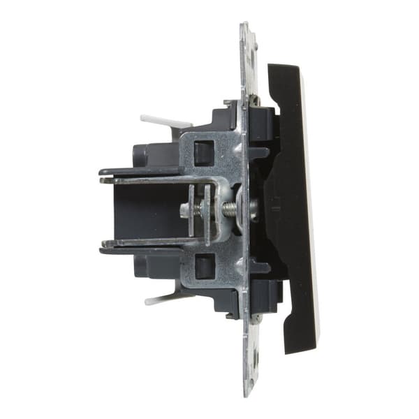 Enpolet afbryder - 10 AX - 250 V~ - automatiske klemmer, BLACK SUNO